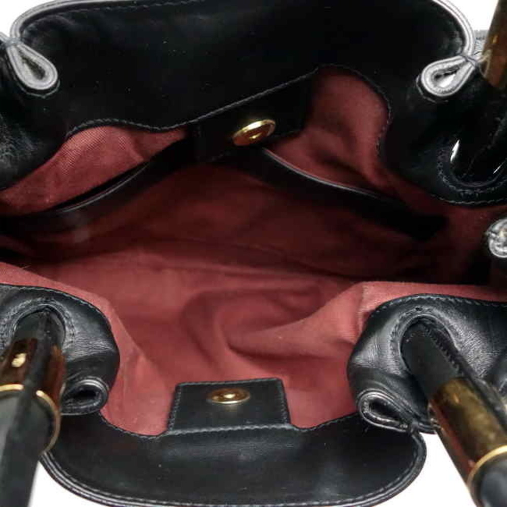 Chloe Victoria Bag Leather Black